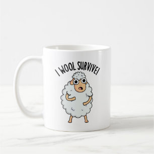I Wool Survive Funny Sheep Puns  Coffee Mug