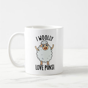 I Wooly Love Puns Funny Sheep Pun Coffee Mug
