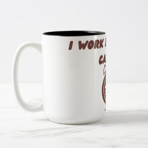 I Work Better With Caffeine Mug   Office Humor Cup