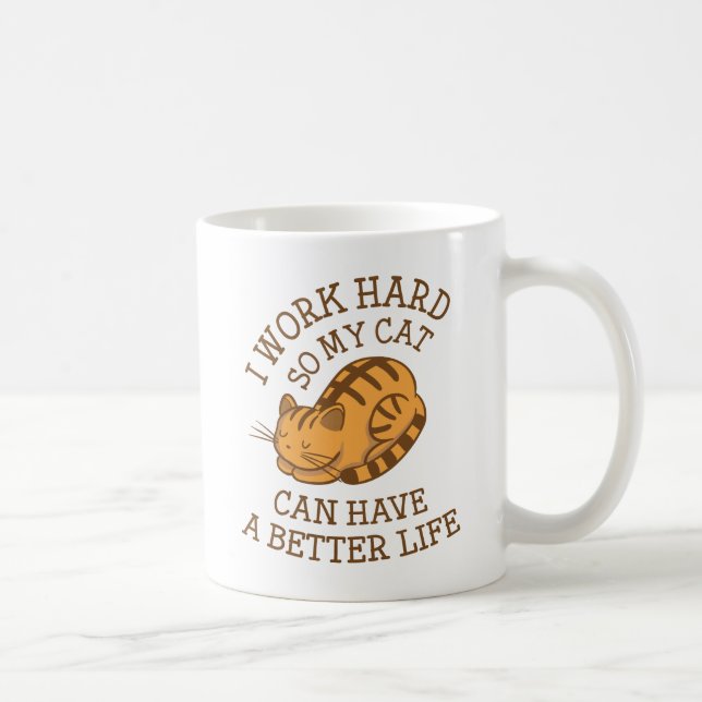 I Work Hard Coffee Mug (Right)