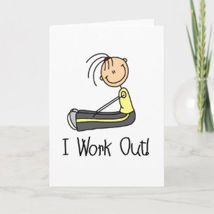 I Work Out Card