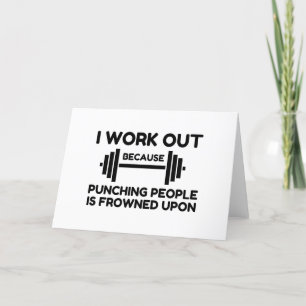 I Work Out Holiday Card