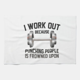 I Work Out Kitchen Towel