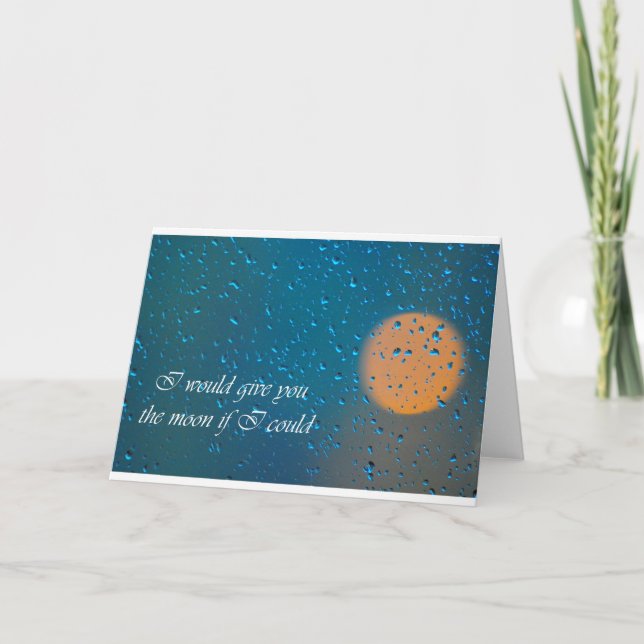 I would give you the Moon Thank You Card (Front)