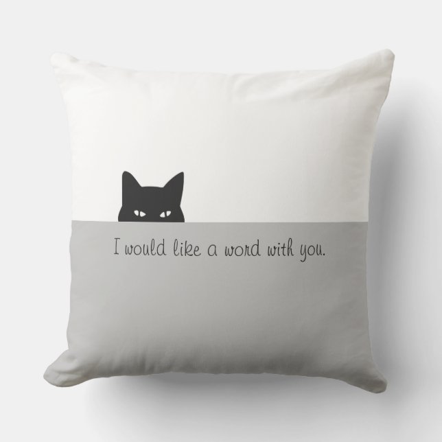 I would like a word with you outdoor pillow (Front)