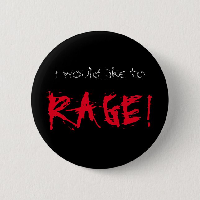 I Would Like to Rage D&D Barbarian 2 Inch Round Button (Front)