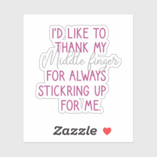 I Would Like To Thank My Middle Finger, Funny