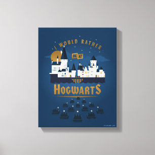 I Would Rather Be At HOGWARTS™ Abstract Boat Ride Canvas Print