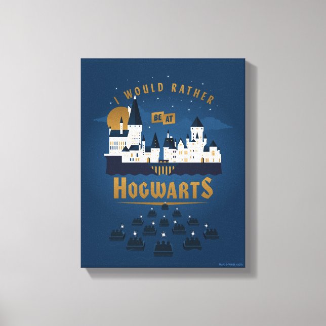 I Would Rather Be At HOGWARTS™ Abstract Boat Ride Canvas Print (Front)