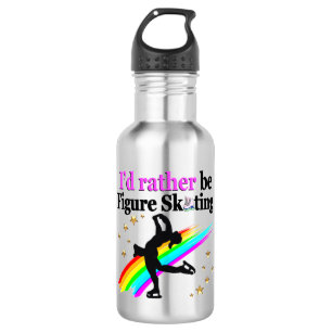 I WOULD RATHER BE FIGURE SKATING 532 ML WATER BOTTLE