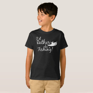 I Would Rather Be Fishing Peaceful Mood Fisherman T-Shirt