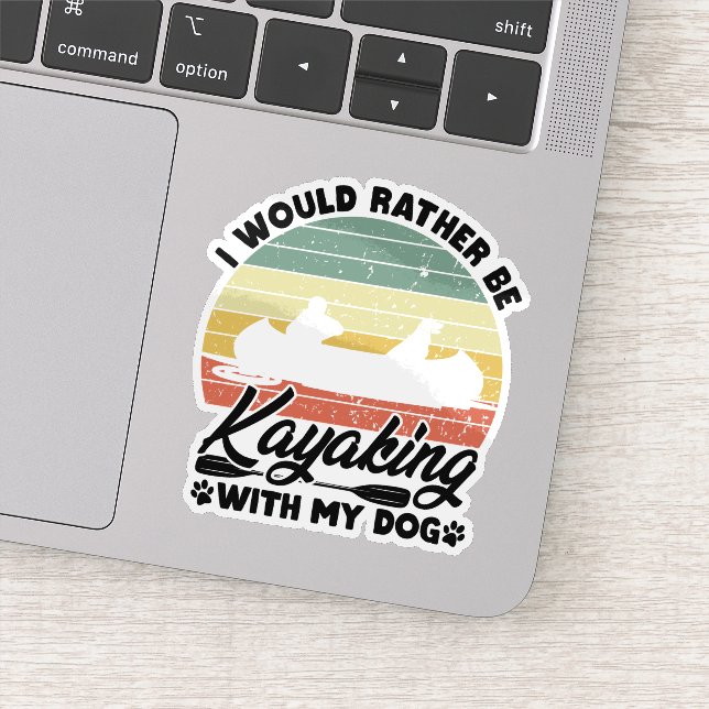 I Would Rather Be Kayaking With My Dog Lover Funny (Detail)