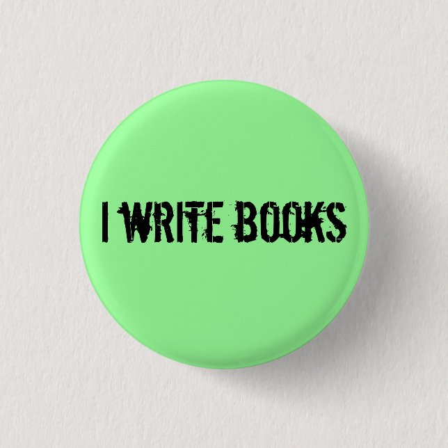 i write books 1 inch round button (Front)