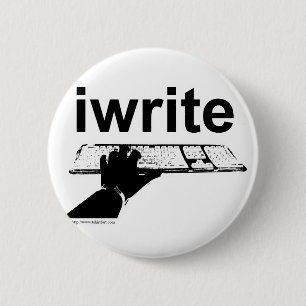 I Write Epic Author Slogan Bold Unique Design 2 Inch Round Button