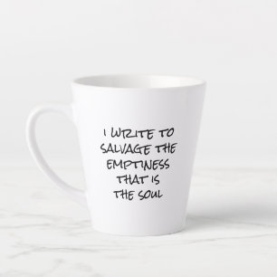 I Write Latte Mug