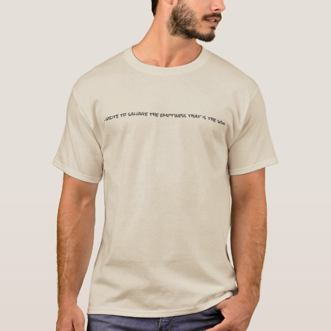 I Write Men's Basic T-Shirt (Front)