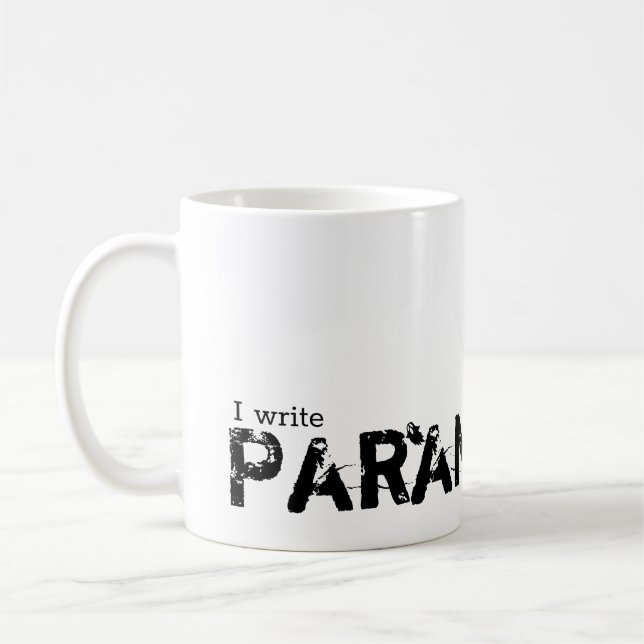 I write paranormal, ghosts coffee mug (Left)