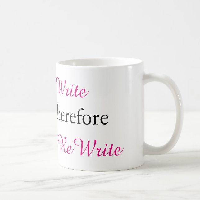 I write therefore I rewrite Coffee Mug (Right)
