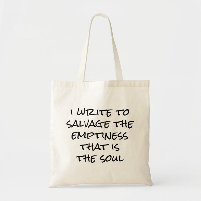 I Write Tote Bag (Front)