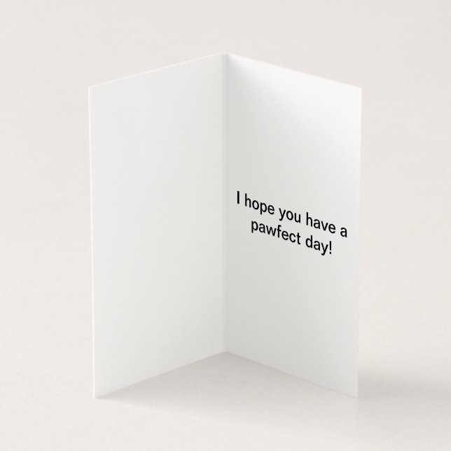 I Wuff You! Westie Birthday Card (Inside)