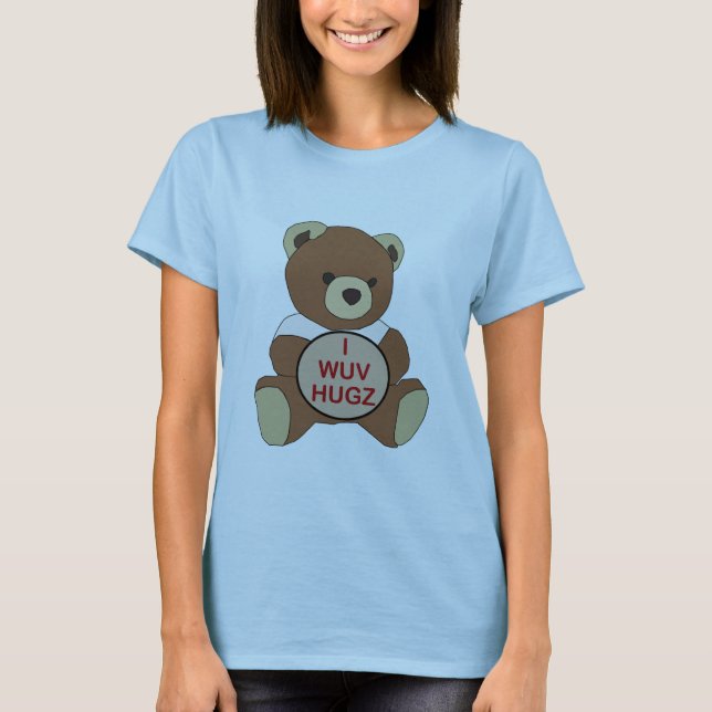 I WUV HUGZ T-Shirt (Front)