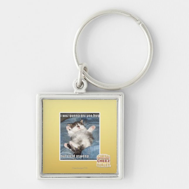 I wuz gunna giv yoo hug keychain (Front)