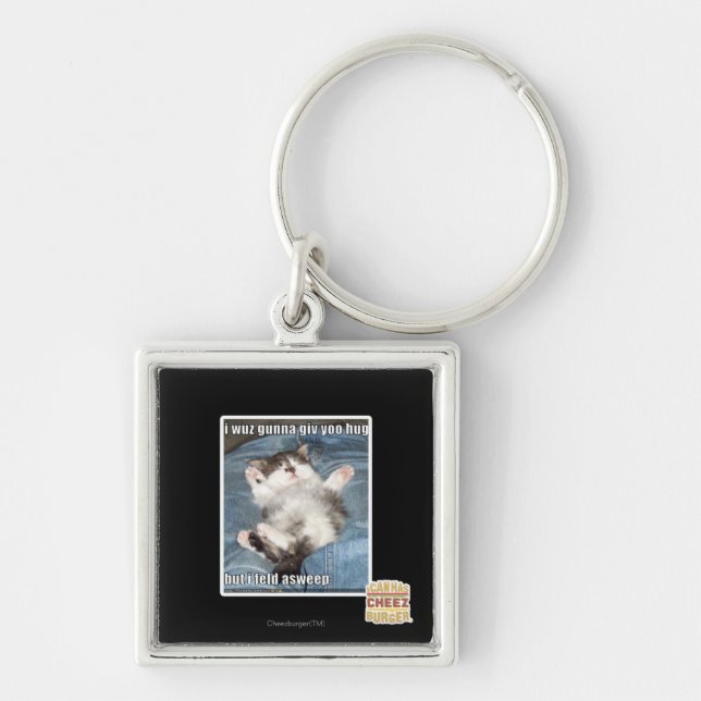 I wuz gunna giv yoo hug keychain (Front)