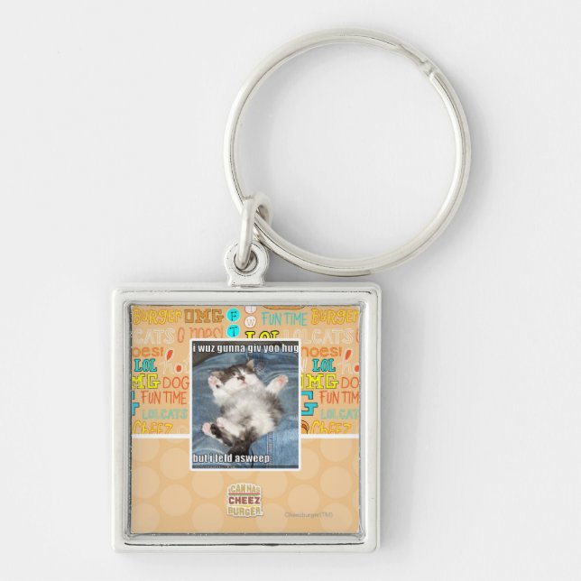 I wuz gunna giv yoo hug keychain (Front)