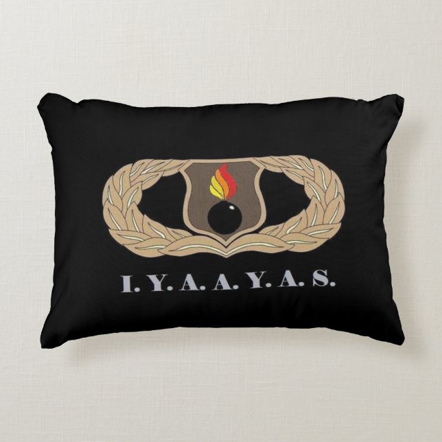 I.Y.A.A.Y.A.S. DECORATIVE PILLOW (Front)