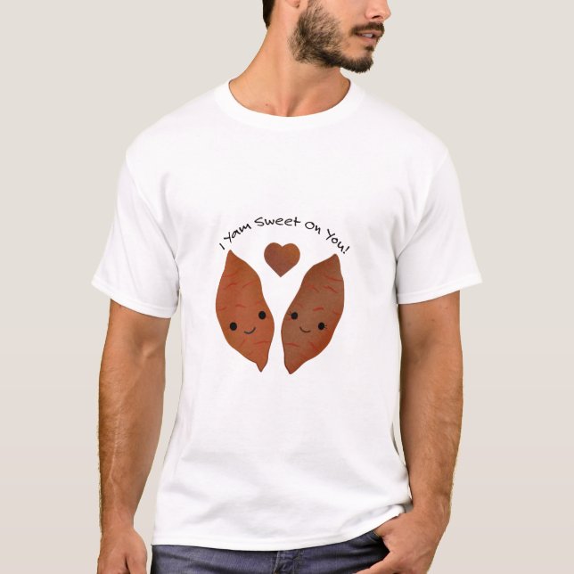 I Yam Sweet Cute Sweet Potato T-Shirt (Front)