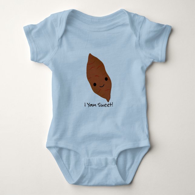 I Yam Sweet Potato Baby Bodysuit (Front)