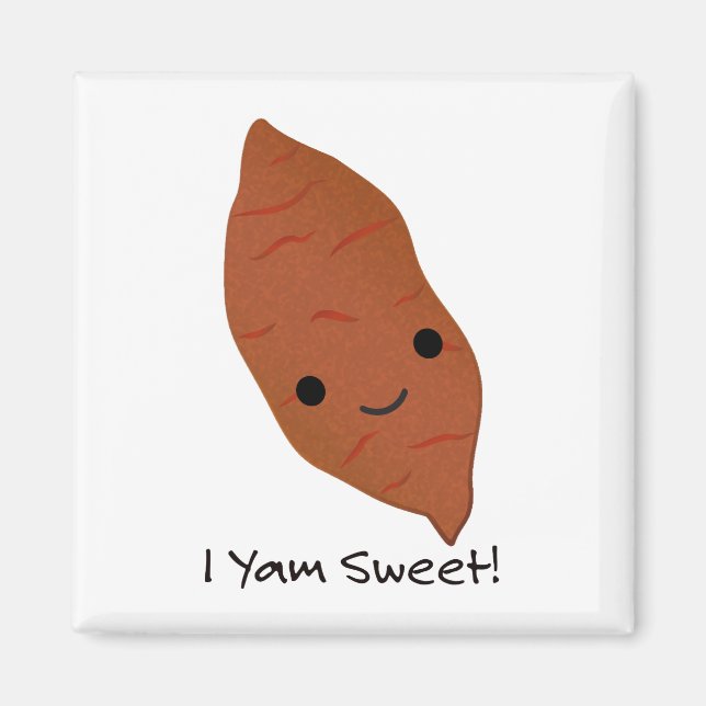 I Yam Sweet Potato Magnet (Front)