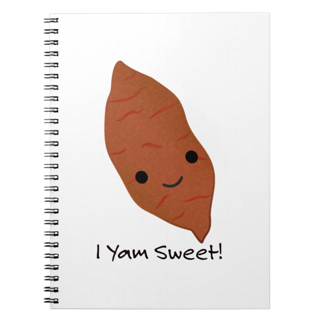 I Yam Sweet Potato Notebook (Front)