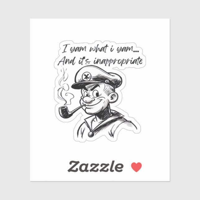 I Yam What I Yam And Inappropriate Classic Sloth D (Sheet)