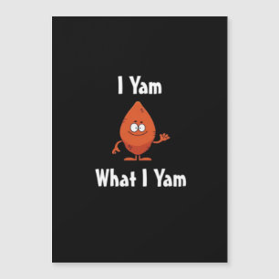 I Yam What I Yam Basic Design For Thanksgiving