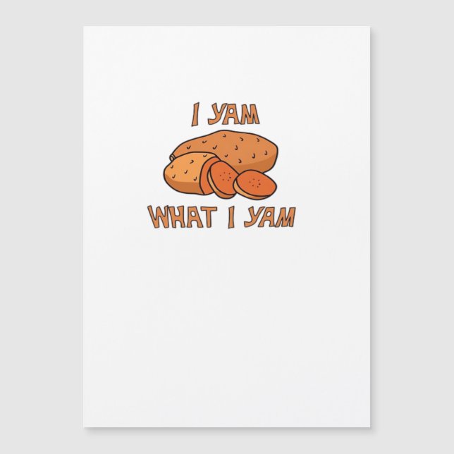 I Yam What I Yam Classic Funny Basic (Front)