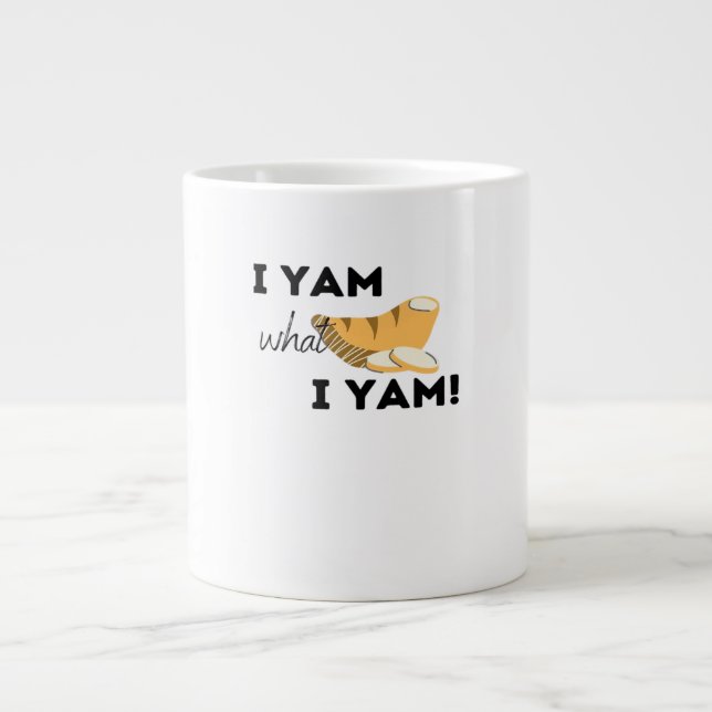 I Yam What I Yam! Classic Large Coffee Mug (Front)