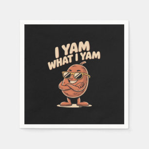 I Yam What I Yam Classic Quote Napkin
