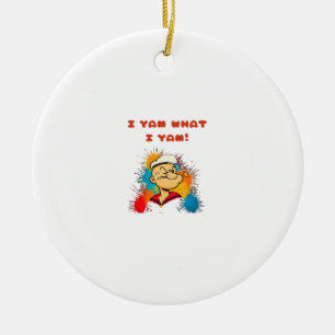 I Yam What I Yam Classic Sloth Trendy Ceramic Ornament
