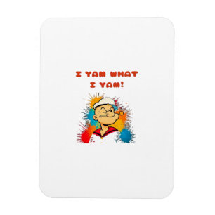 I Yam What I Yam Classic Sloth Trendy Magnet