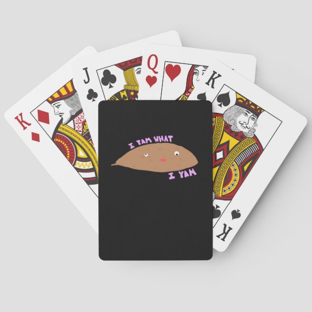 I Yam What I Yam Classic Trendy Playing Cards (Back)