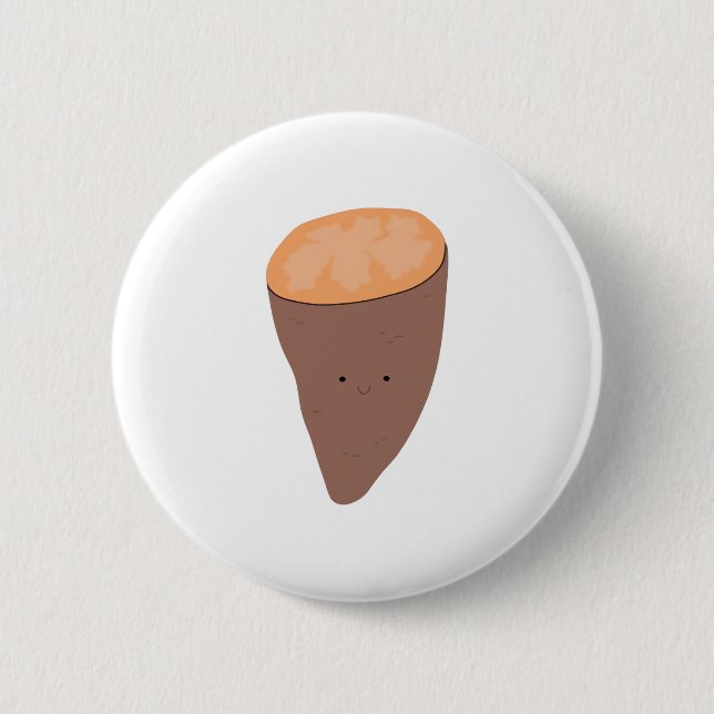 I Yam What I Yam Classic Trendy Quote 2 Inch Round Button (Front)