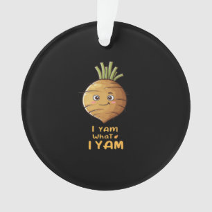 I Yam What I Yam Cute And Cosy Autumn Design Class Ornament