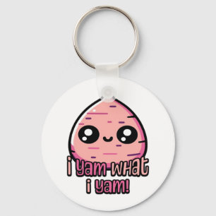 I Yam What I Yam! Cute Yam Pun Classic Keychain