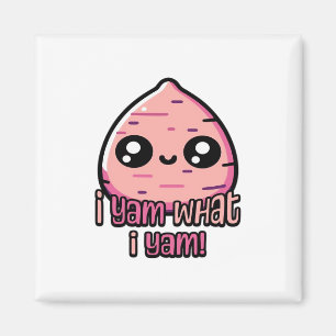 I Yam What I Yam! Cute Yam Pun Classic Magnet