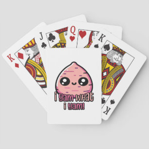 I Yam What I Yam! Cute Yam Pun Classic Playing Cards