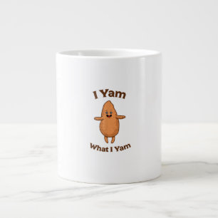 I Yam What I Yam Dancing Sweet Potato Festive Large Coffee Mug