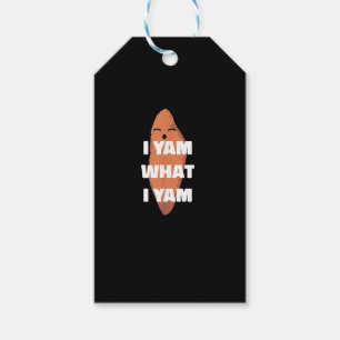 I Yam What I Yam - Dancing Sweet Potato Than Gift Tags