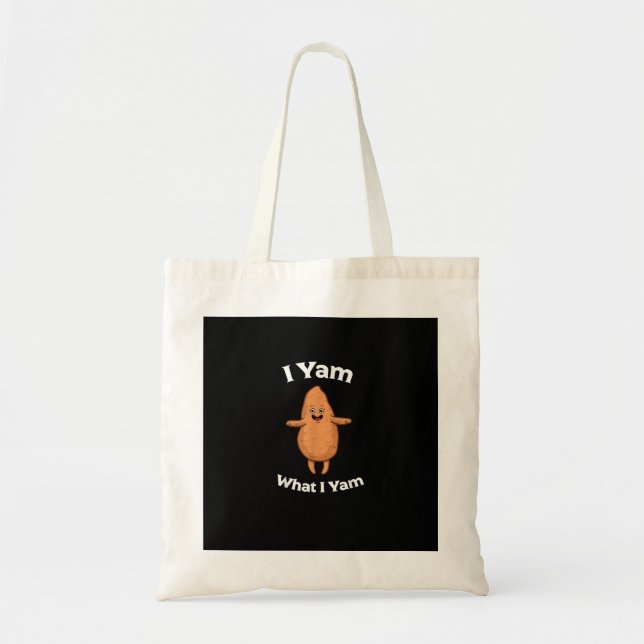 I Yam What I Yam - Dancing Sweet Potato Thanksgivi Tote Bag (Front)