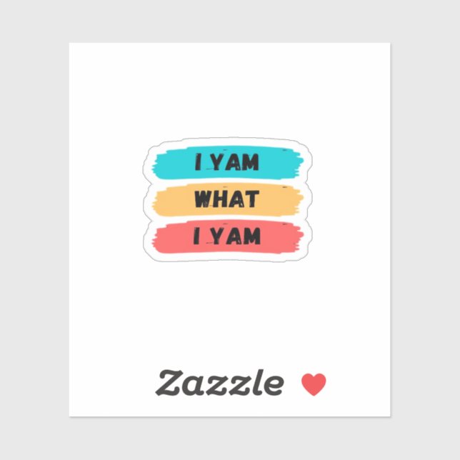 I Yam What I Yam Funny Classic (Sheet)